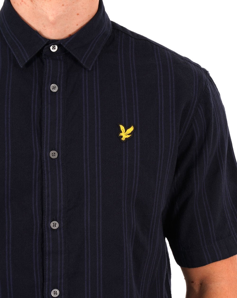 Lyle &amp; Scott Barre Kurzarmhemd, Marineblau