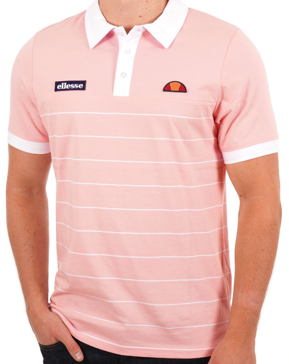Ellesse Tor Poloshirt Rosa/Weiß