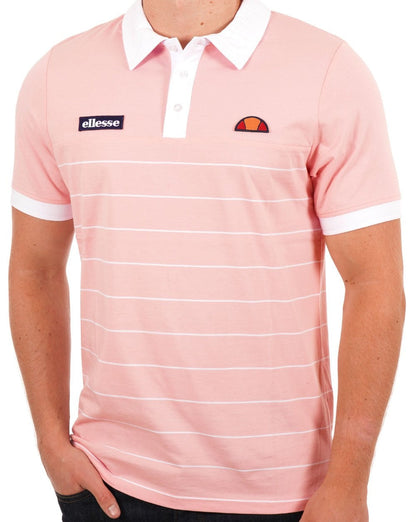 Ellesse Tor Poloshirt Rosa/Weiß