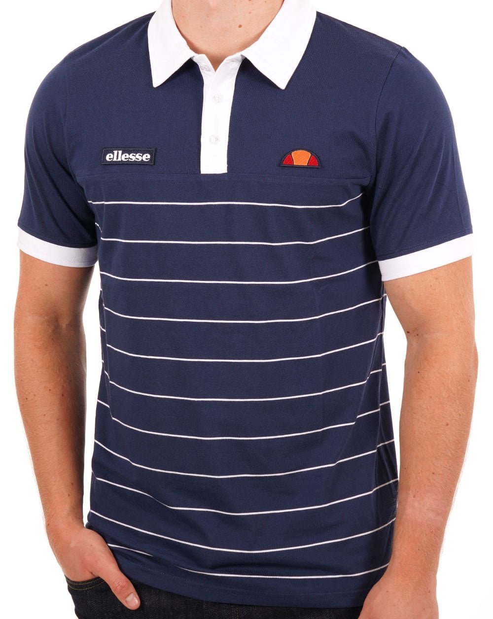Ellesse Tor Poloshirt Marineblau/Weiß