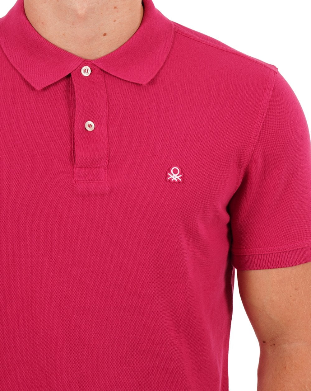 Benetton Poloshirt Magenta