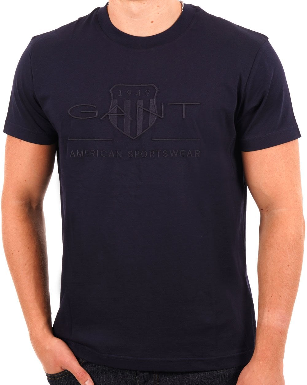 Gant Tonal Archive Shield T-Shirt Marineblau