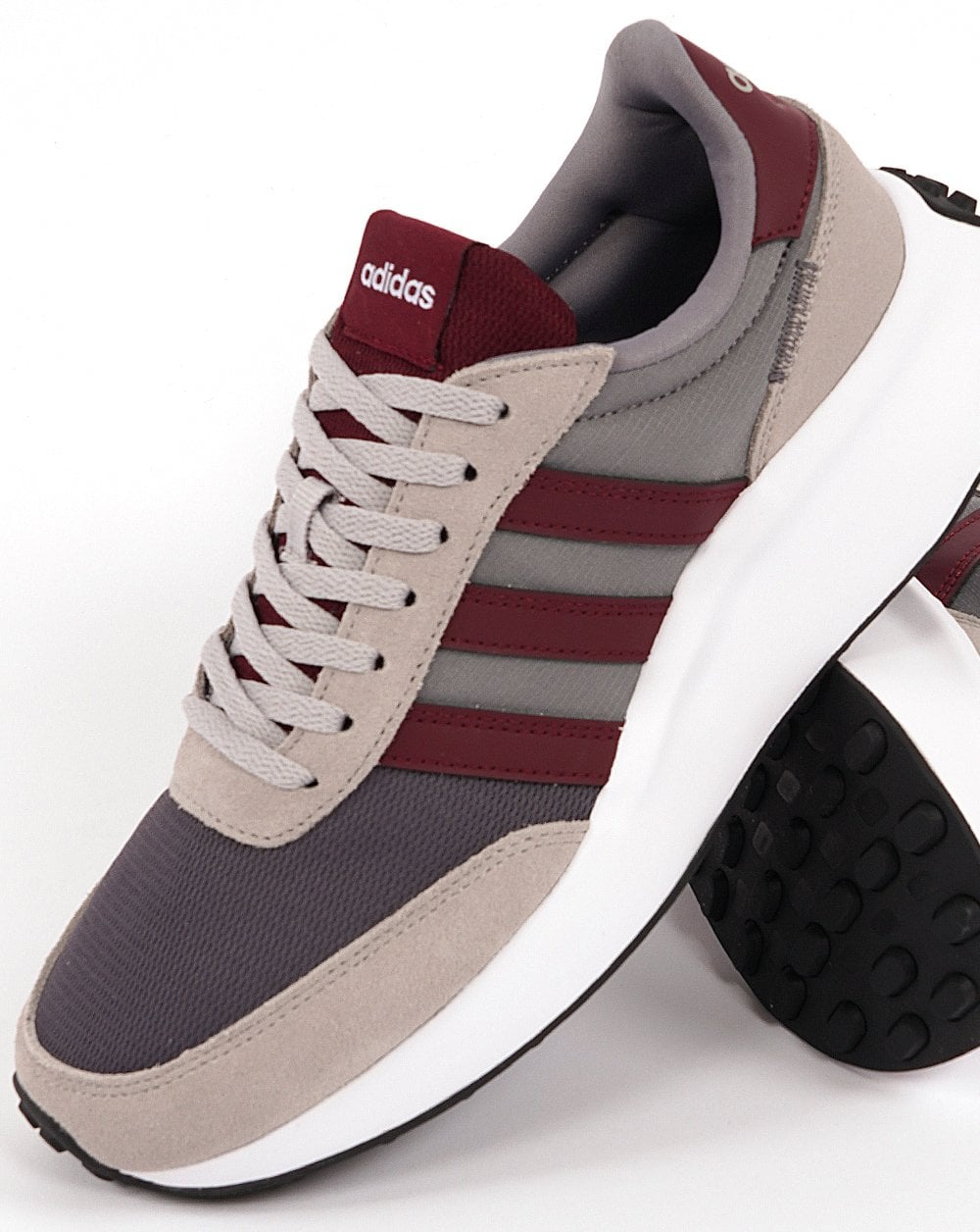 Adidas 70s Run Sneaker Grau Burgund
