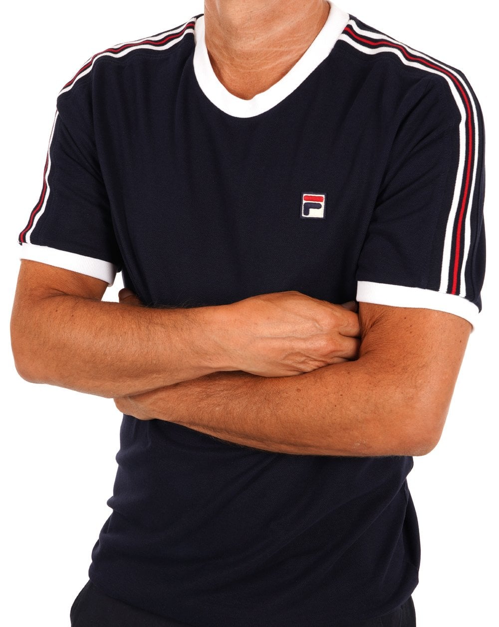 Fila Vintage Holden T-Shirt Marineblau/Weiß