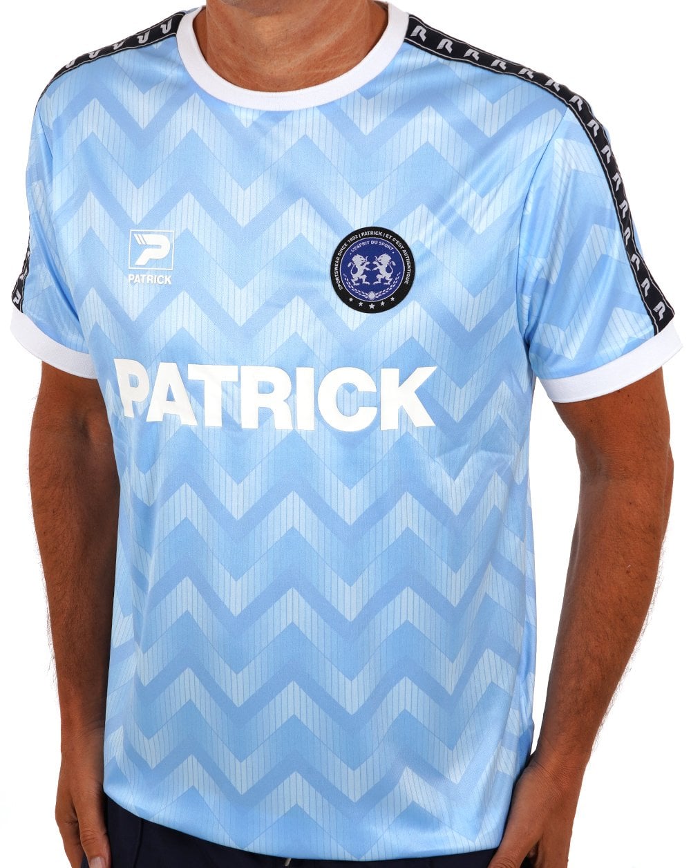 Patrick Retro Fußball T-Shirt Himmelblau