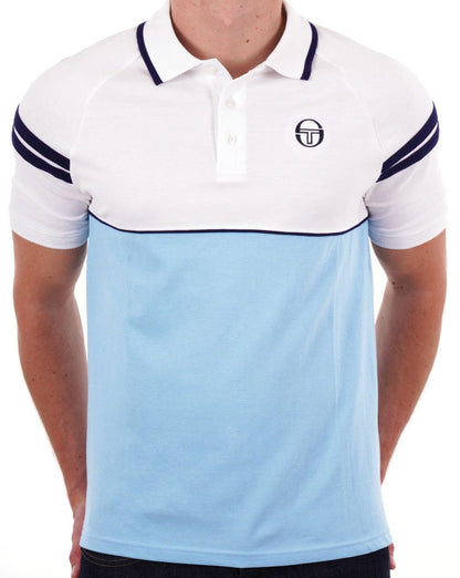 Sergio Tacchini Orion Poloshirt Weiß/Himmelblau