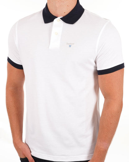 Barbour Lynton Polo Weiß
