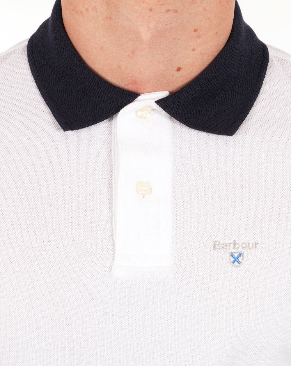 Barbour Lynton Polo Weiß