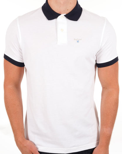 Barbour Lynton Polo Weiß