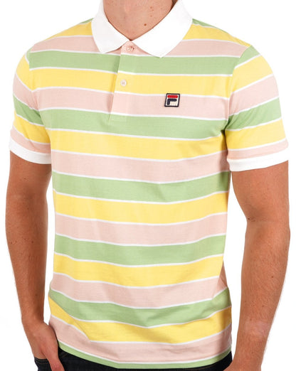 Fila Vintage Business Stripe Polo Pastell