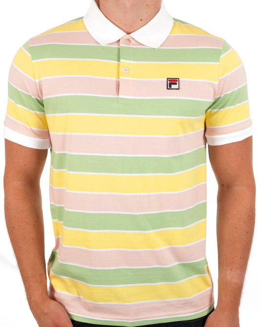 Fila Vintage Business Stripe Polo Pastell