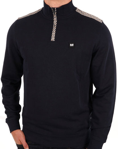 Weekend Offender Viertelreißverschluss, Marineblau