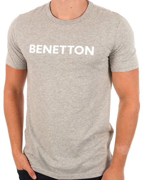 Benetton Logo T-shirt Grey