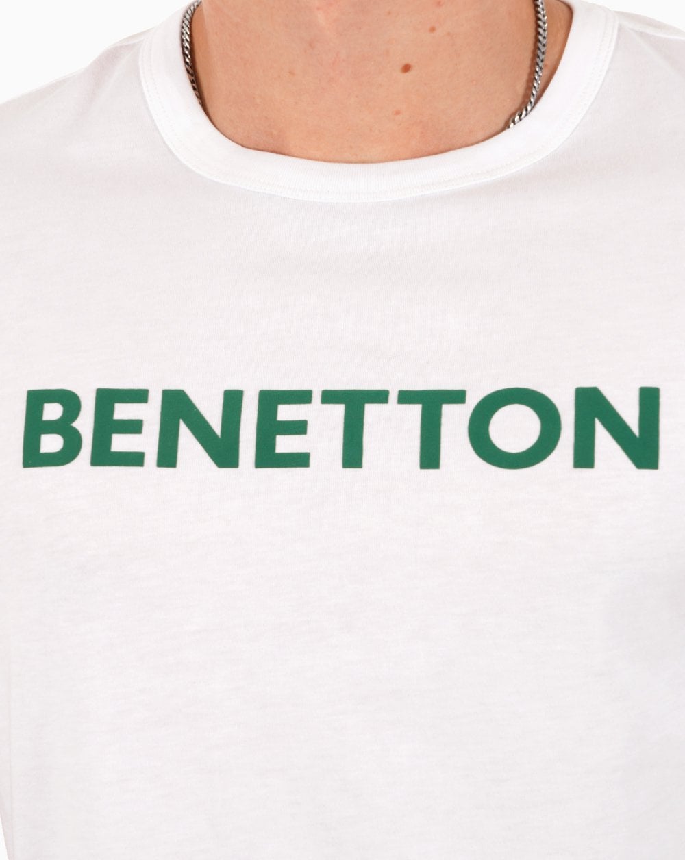 Benetton Logo T-shirt White/Green