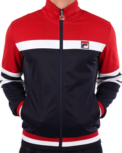 Fila Vintage Courto Business Trainingsjacke Marineblau/Rot/Weiß