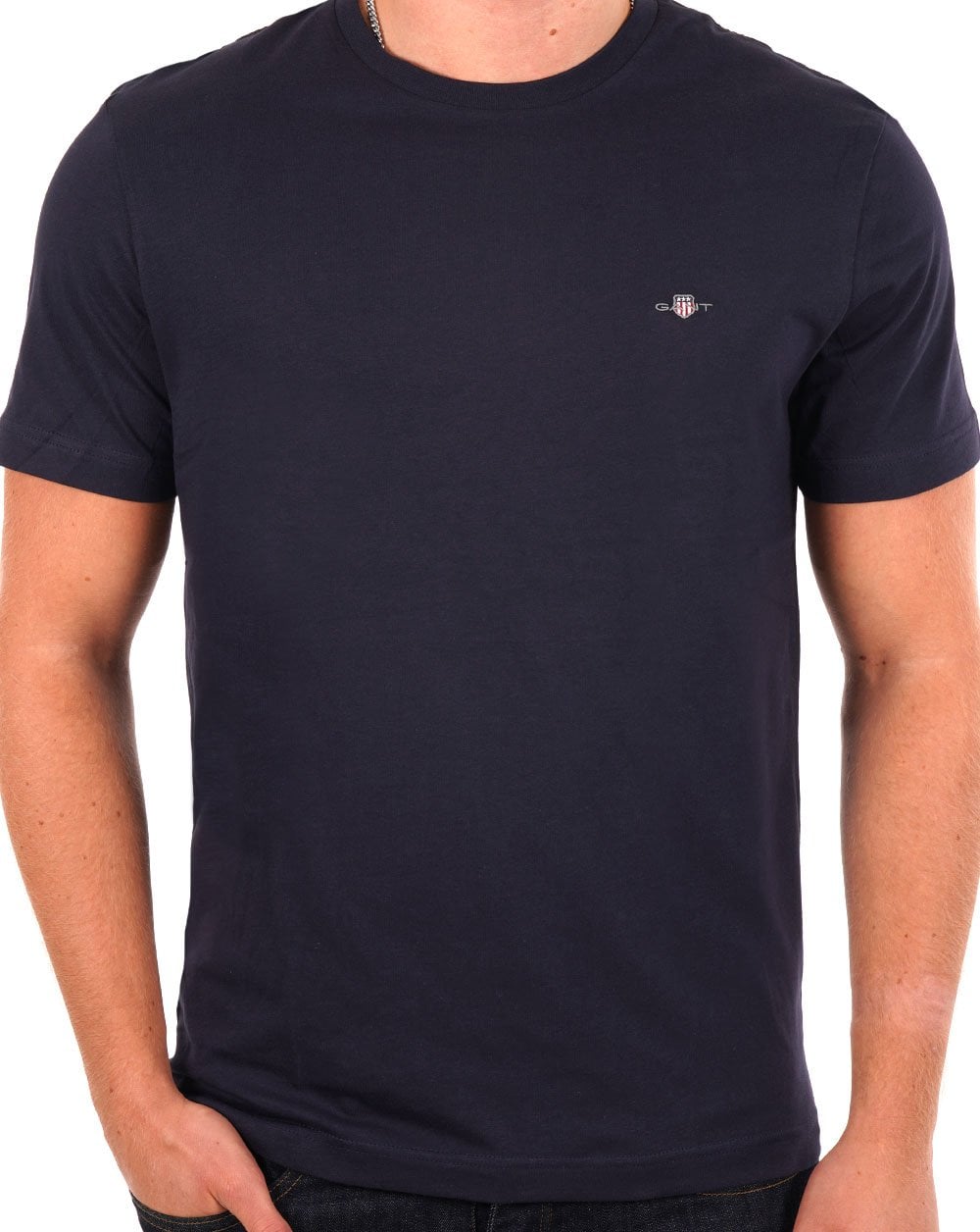 Gant Shield Crew T-Shirt Marineblau