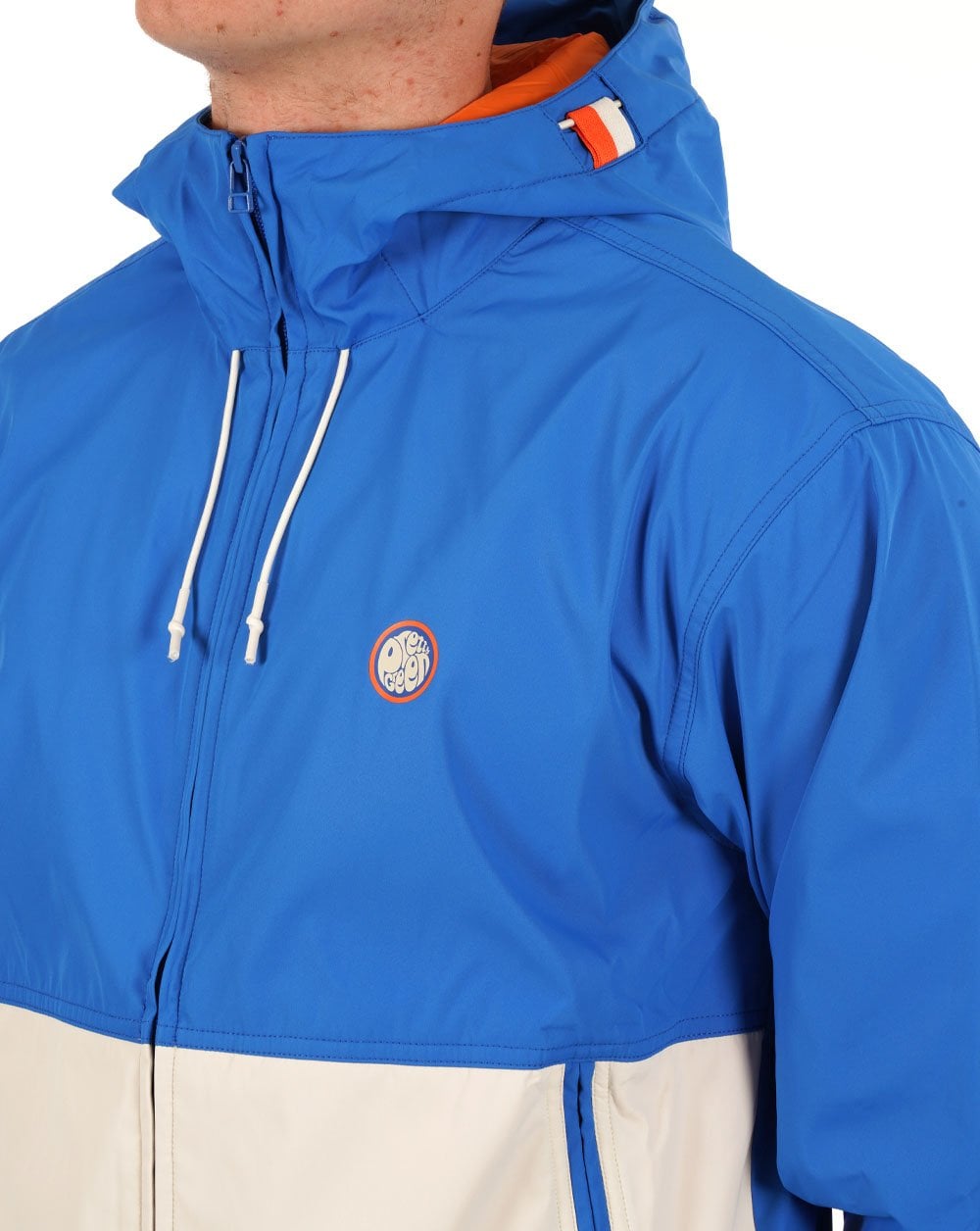 Pretty Green Hollen Colourblock Jacke Blau