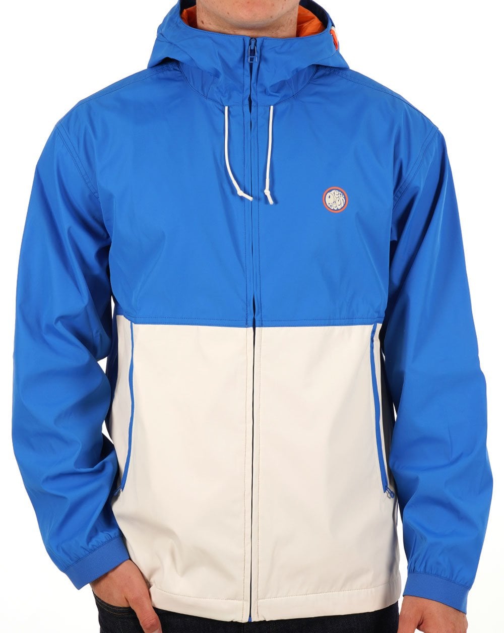 Pretty Green Hollen Colourblock Jacke Blau