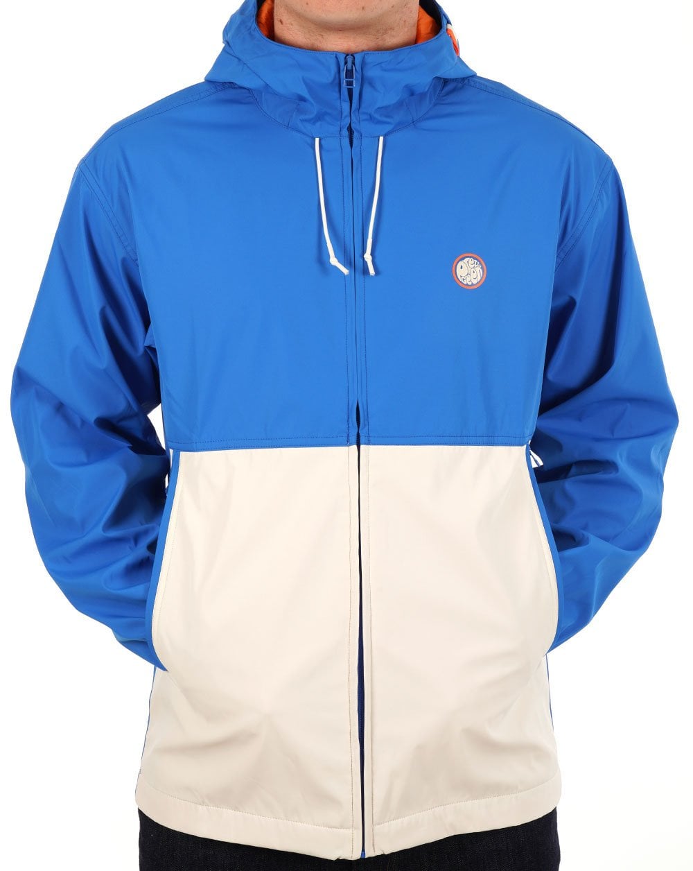 Pretty Green Hollen Colourblock Jacke Blau