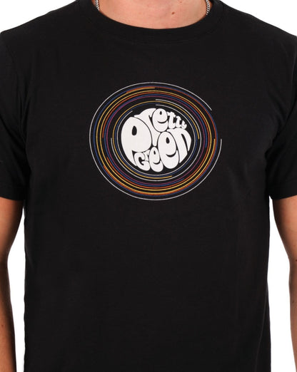 Pretty Green – T-Shirt mit Hollen-Logo in Schwarz
