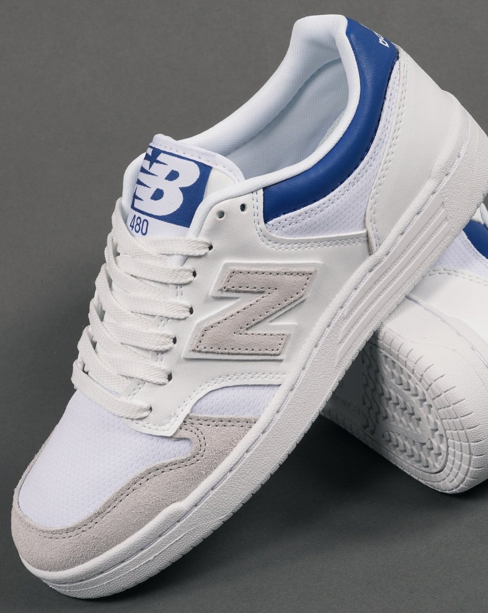 New Balance 480 Trainer Weiß/Grau/Blau