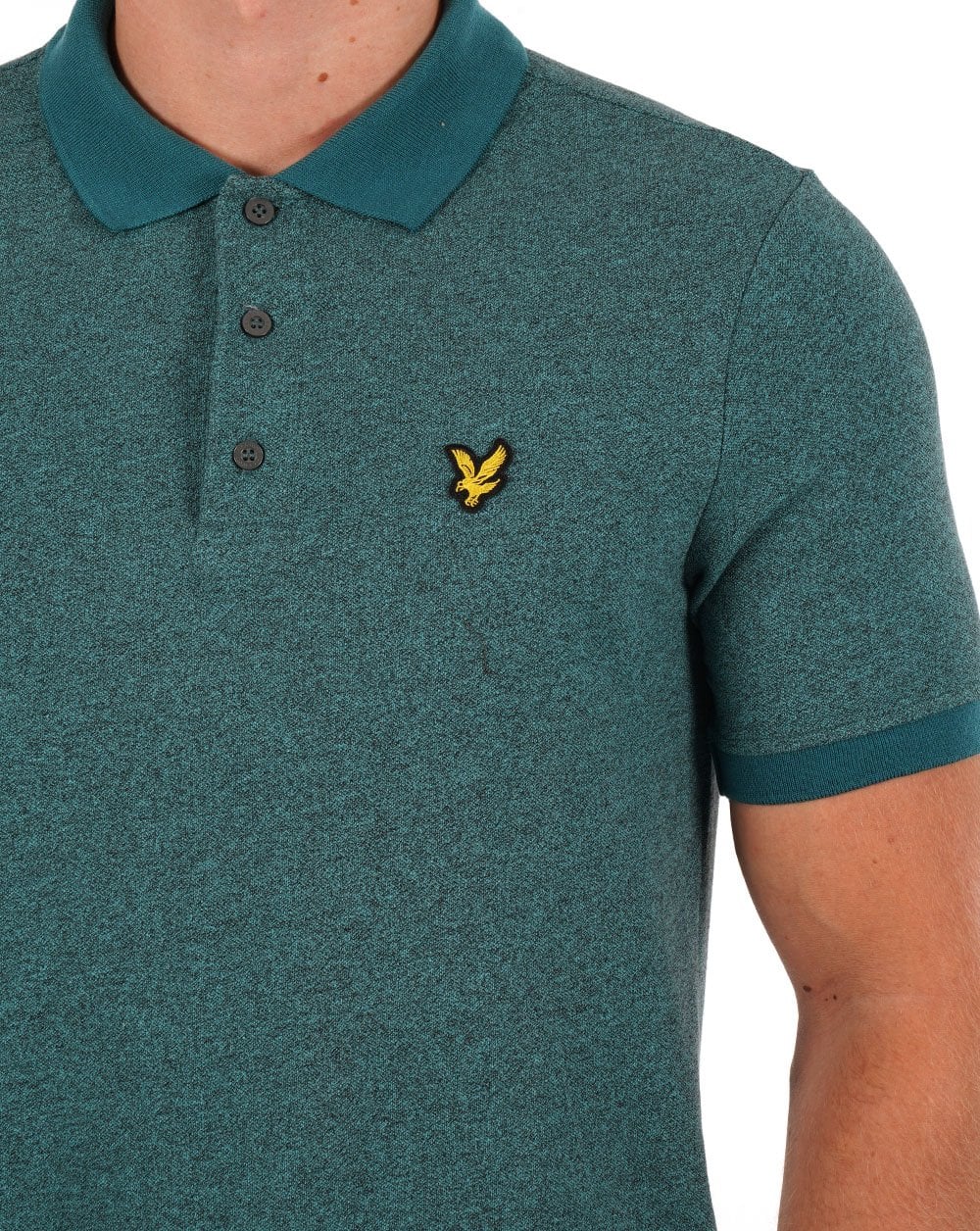 Lyle &amp; Scott – Marl Poloshirt in Alpenhimmel