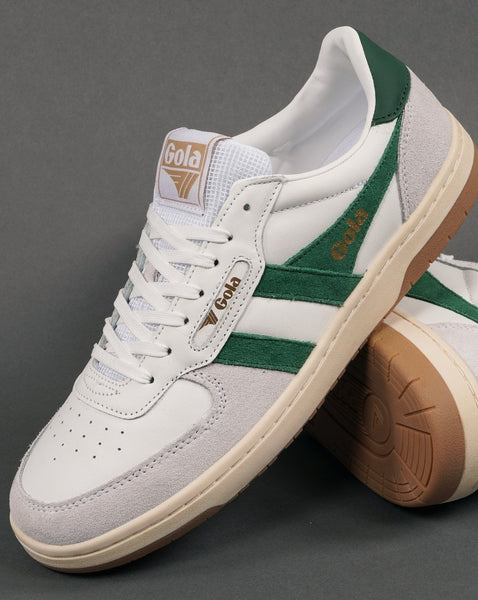 Gola Hawk Trainer White/Dark Green
