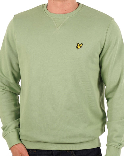 Lyle &amp; Scott Sweatshirt mit Rundhalsausschnitt, Grün