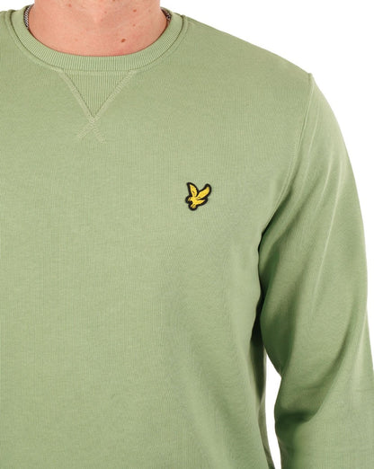 Lyle &amp; Scott Sweatshirt mit Rundhalsausschnitt, Grün