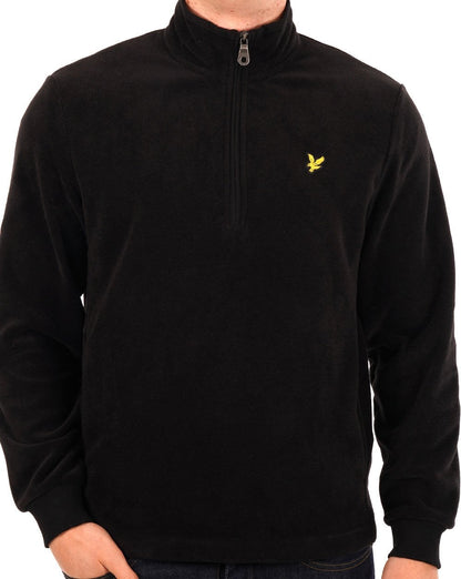 Lyle &amp; Scott Fleece-Viertelreißverschluss Schwarz