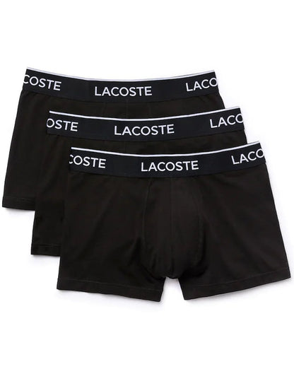 Lacoste – Dreierpack Boxershorts in Schwarz