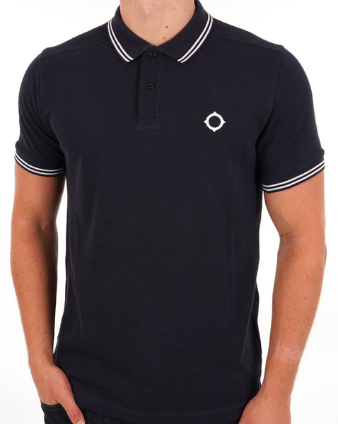 Ma.strum Double Tipped Polo Ink Navy