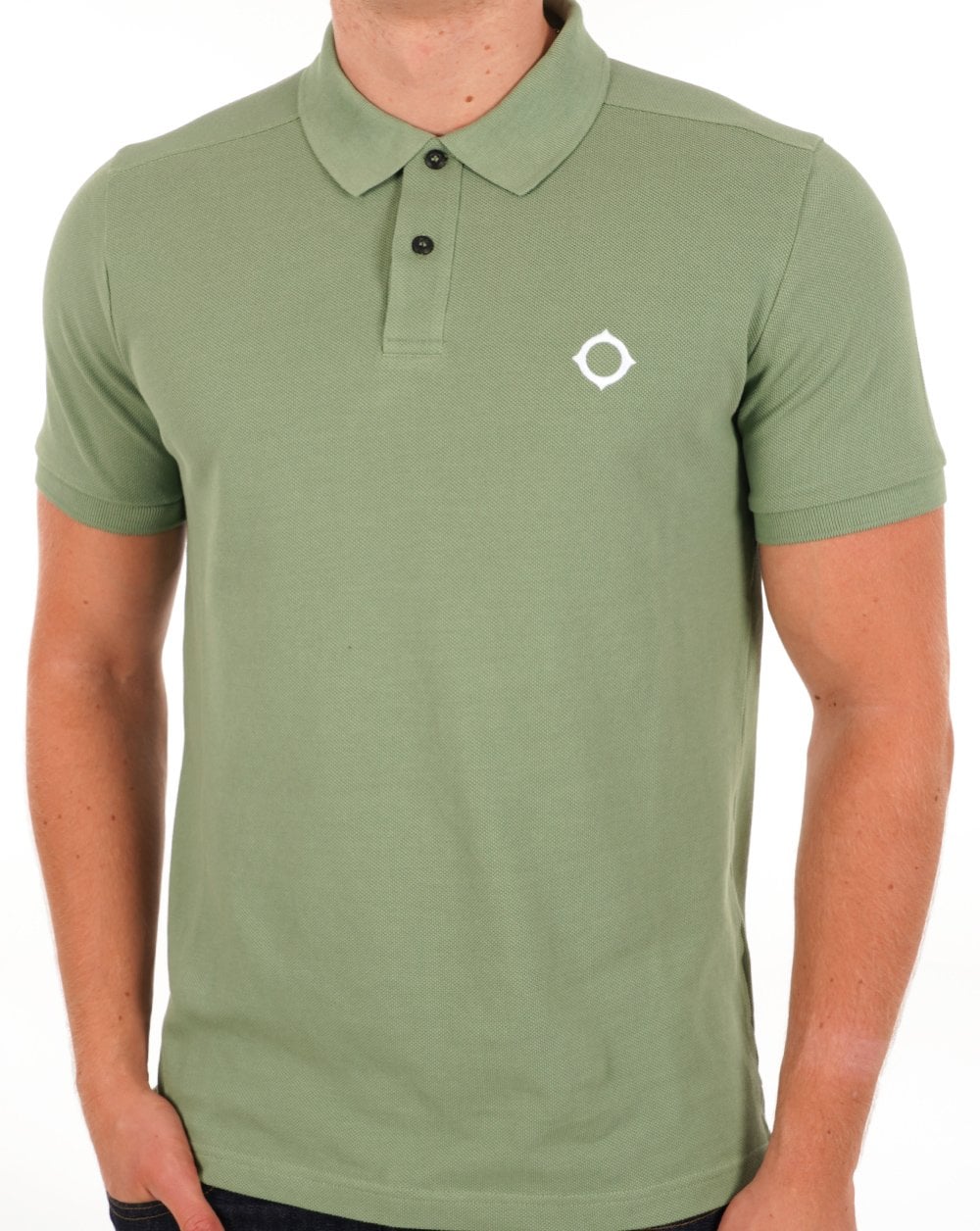 Ma.strum Piqué-Poloshirt Waldgrün