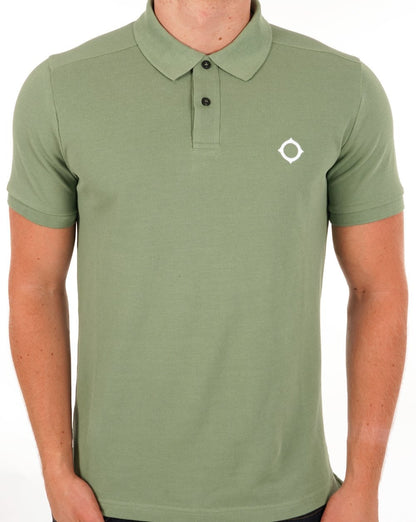 Ma.strum Piqué-Poloshirt Waldgrün