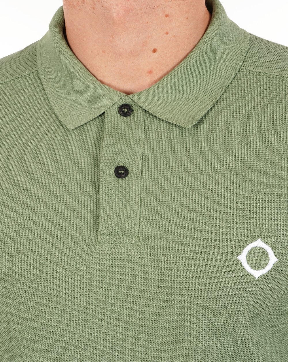 Ma.strum Langarm-Piqué-Poloshirt, Waldgrün