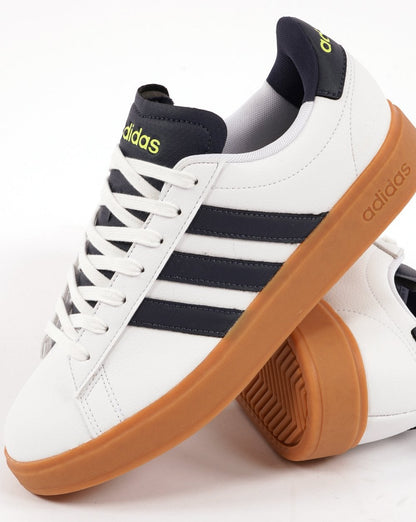 Adidas Grand Court 2.0 Turnschuhe Weiß/Marineblau/Gummi
