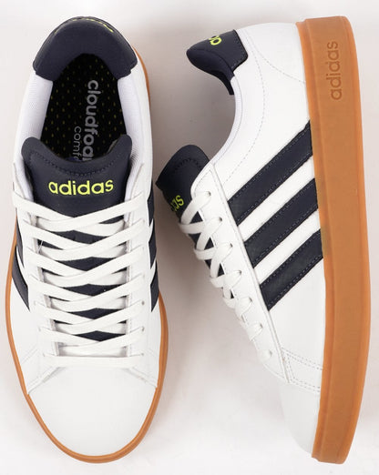 Adidas Grand Court 2.0 Turnschuhe Weiß/Marineblau/Gummi