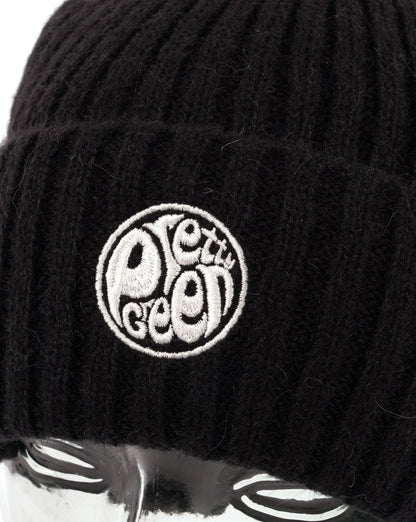 Pretty Green Wimpel Strickmütze Schwarz
