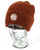 Pretty Green Pennant Knit Beanie Burnt Orange