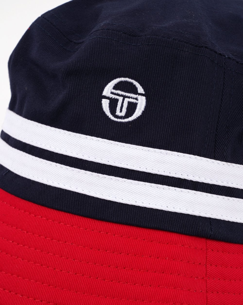Sergio Tacchini Stonewoods Fischerhut Marineblau/Rot/Weiß