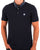 Pretty Green Marriot Paisley Collar Polo Navy