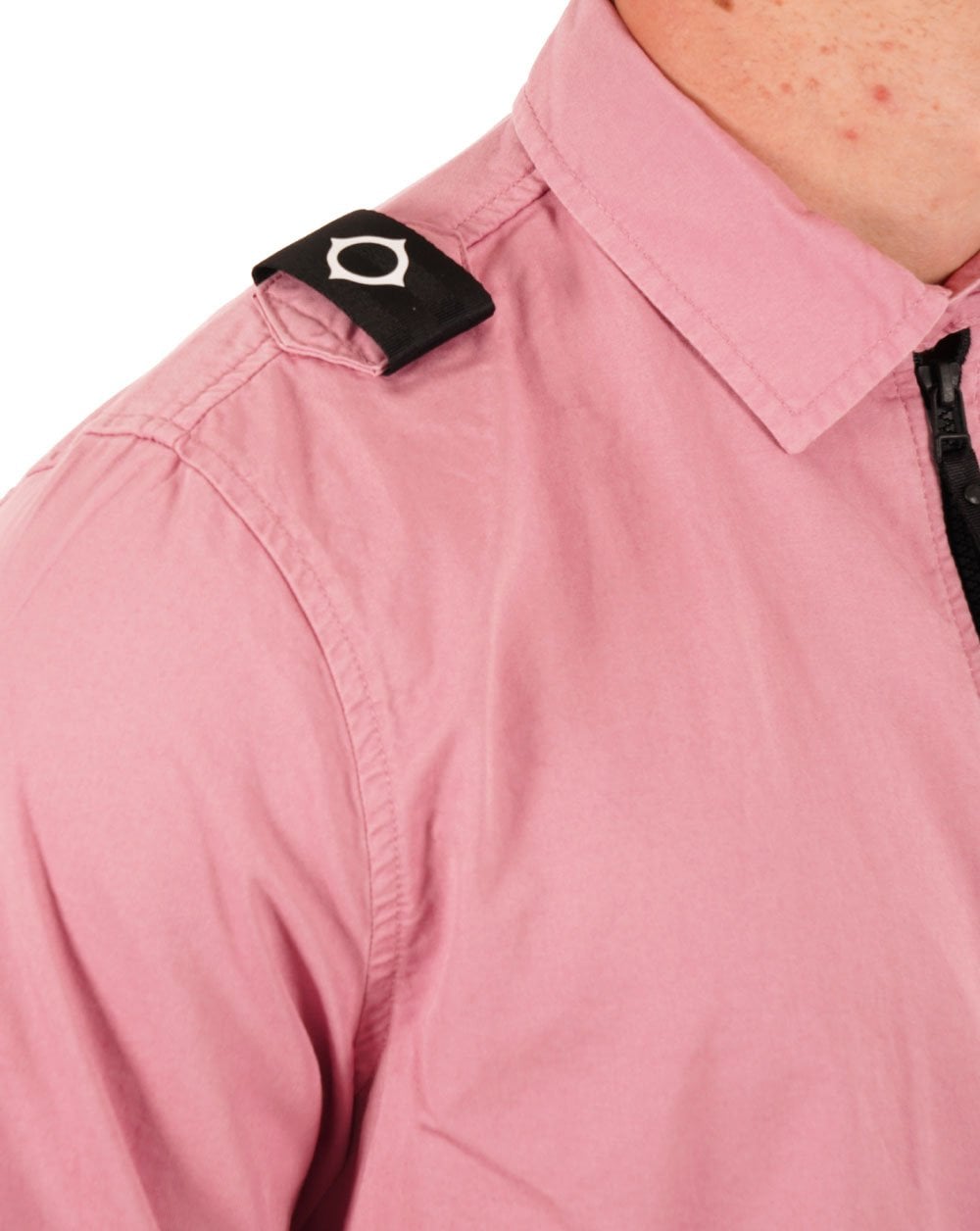 Ma.strum Pd Full Zip Overshirt Dunkelrosa