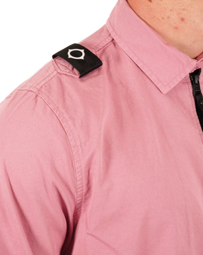 Ma.strum Pd Full Zip Overshirt Dunkelrosa