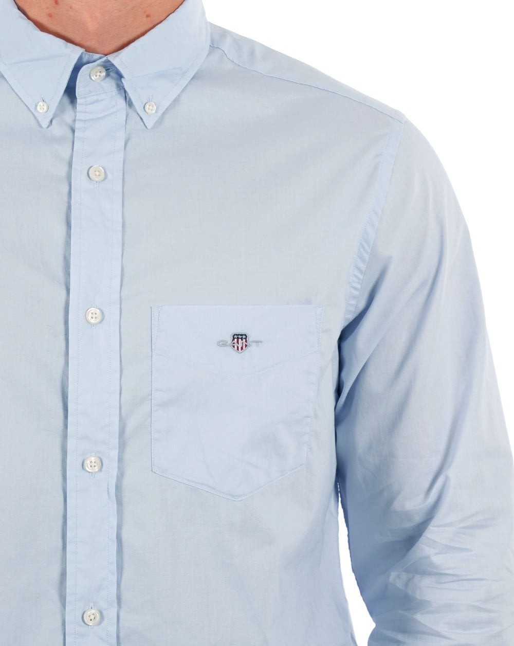 Gant Poplin Shirt Light Blue