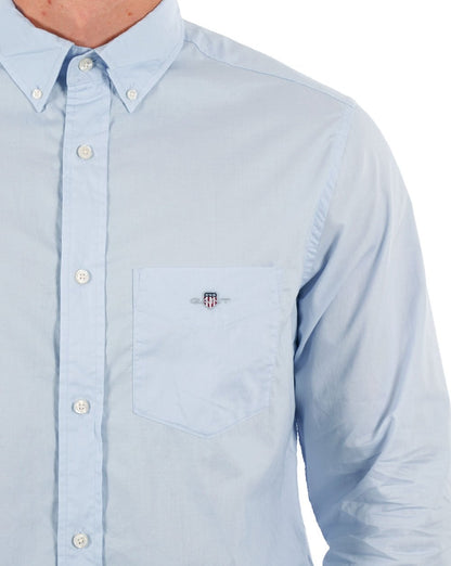 Gant Popeline-Hemd Hellblau