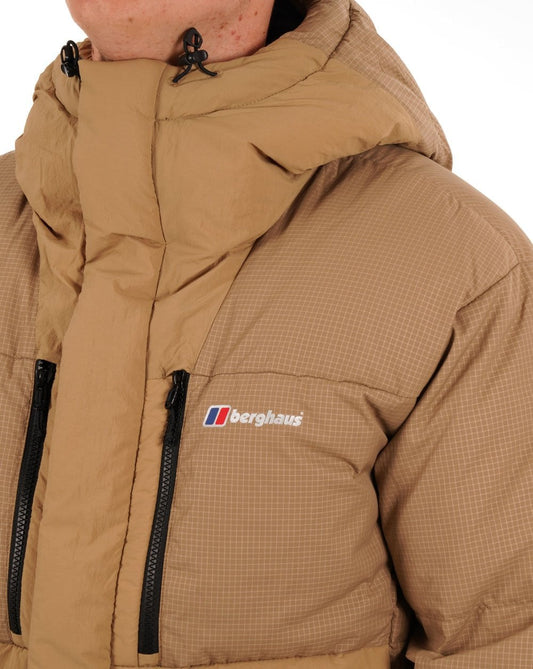 Berghaus Berghaus Sabber Daunenjacke mit Kapuze Sand