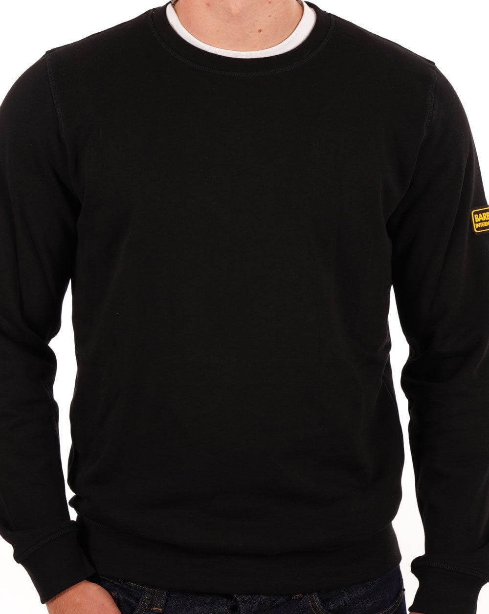 Barbour International Racer Badge Sweatshirt Schwarz
