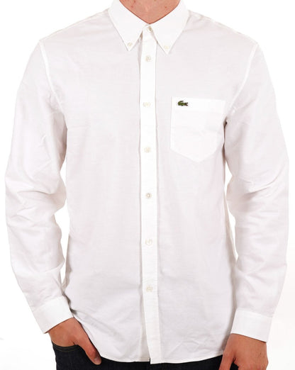 Lacoste Langarmhemd Weiß