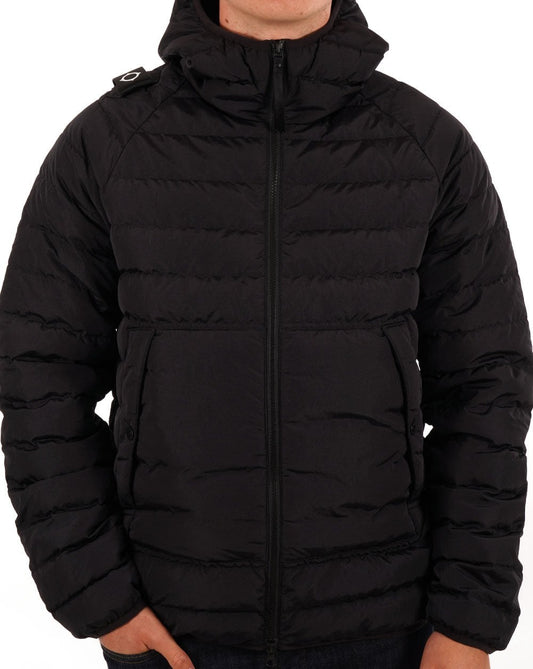 Ma.Strum Ma.strum Daunenjacke mit Kapuze Schwarz