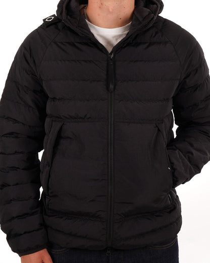 Ma.strum Daunenjacke mit Kapuze Schwarz